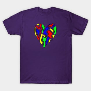 Bright Fragmented Heart T-Shirt